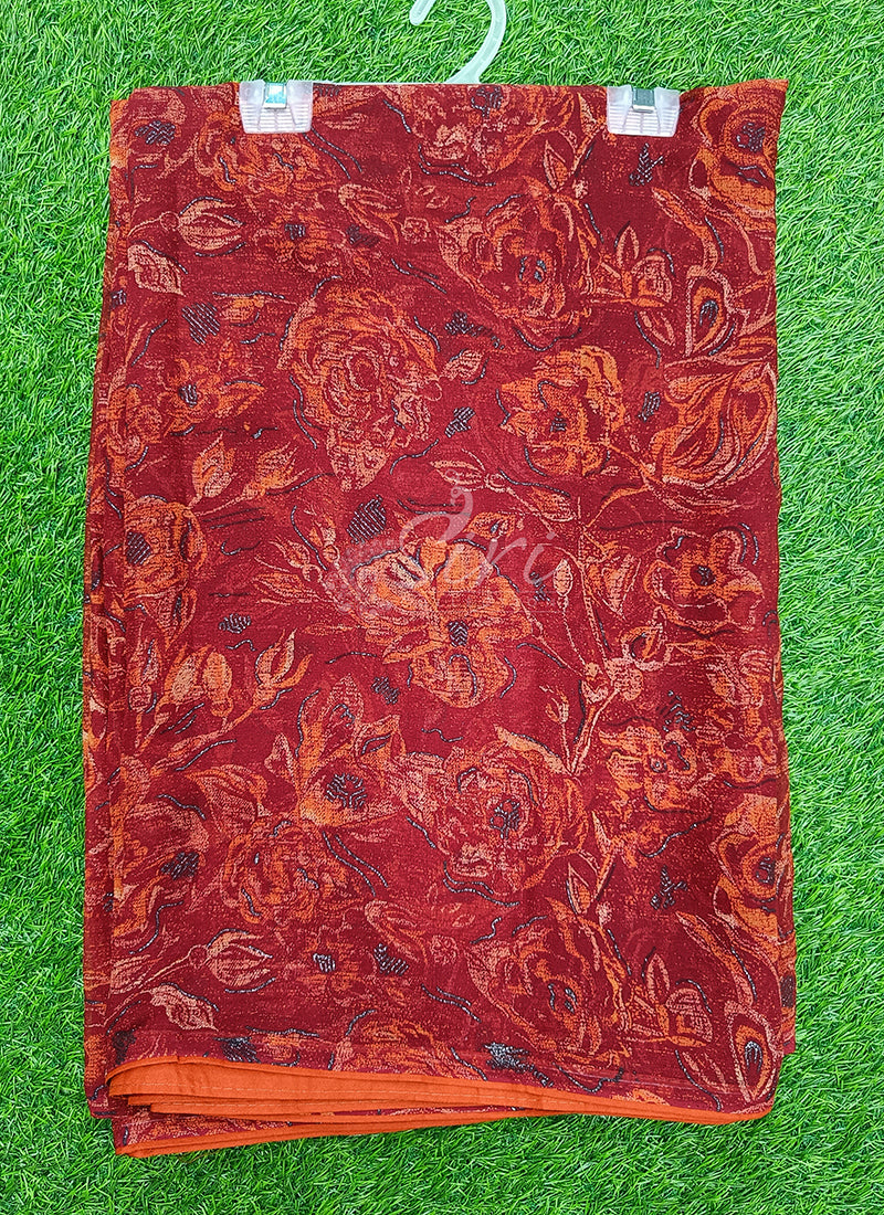 Beautiful Printed Georgette Saree