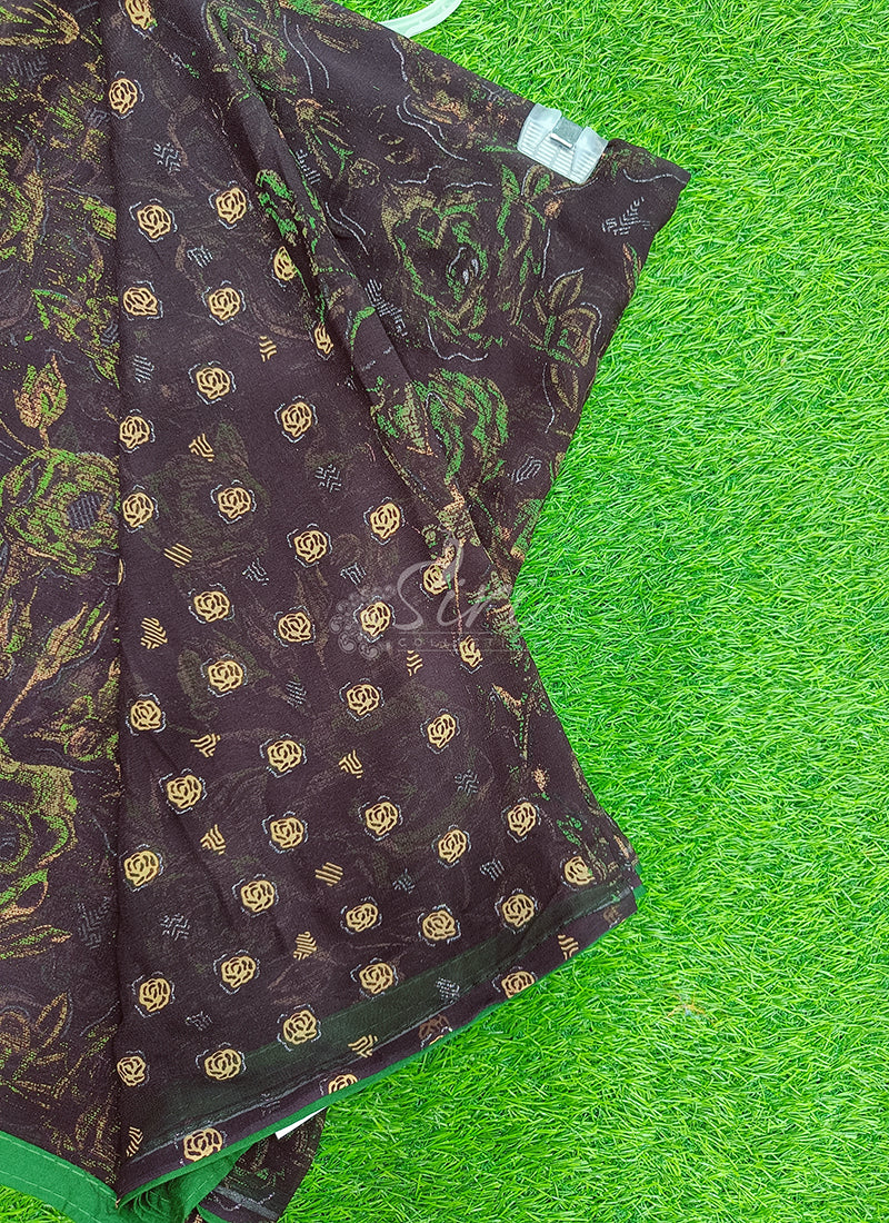 Beautiful Printed Georgette Saree