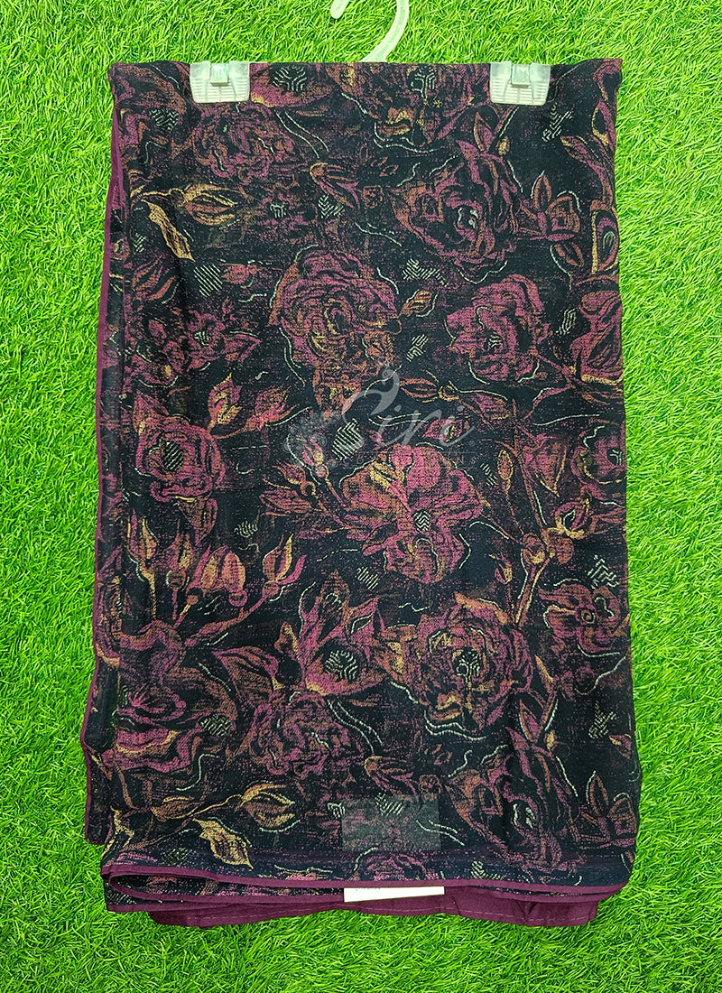 Beautiful Printed Georgette Saree