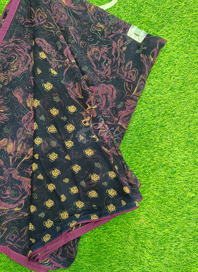 Beautiful Printed Georgette Saree
