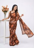 Lovely Digital Print Georgette Saree