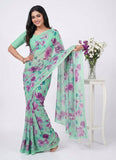 Lovely Digital Print Georgette Saree