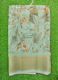 Lovely Digital Print Moss Georgette Saree