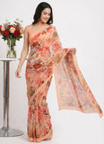 Beautiful Digital Print Crepe Georgette Saree