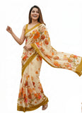 Beautiful Digital Print Crepe Georgette Saree