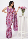 Beautiful Digital Print Crepe Georgette Saree