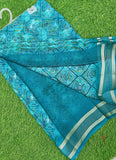 Lovely Printed Moss Georgette Saree
