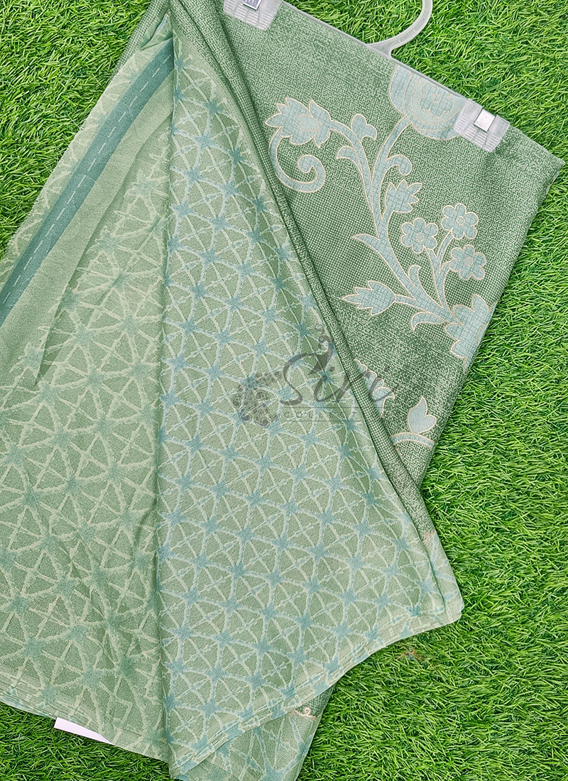 Lovely Printed Georgette Saree