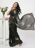 Lovely Digital Print Georgette Saree