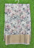 Lovely Digital Print Moss Georgette Saree