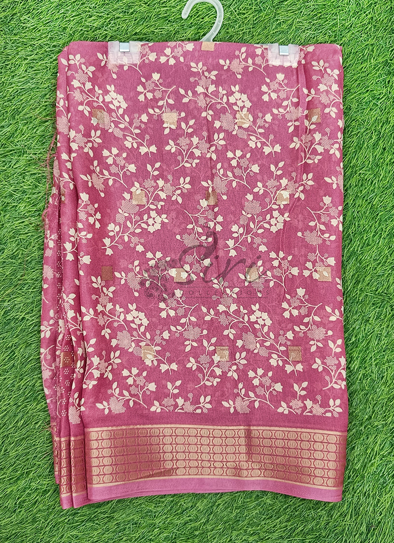 Beautiful Moss Georgette Saree