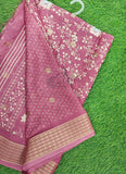 Beautiful Moss Georgette Saree