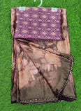 Beautiful Printed Brasso Saree