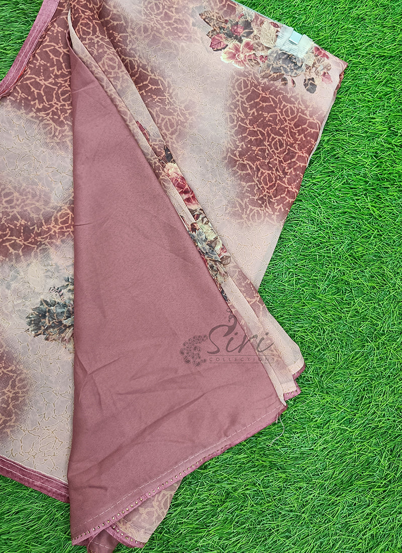 Beautiful Printed Georgette Saree