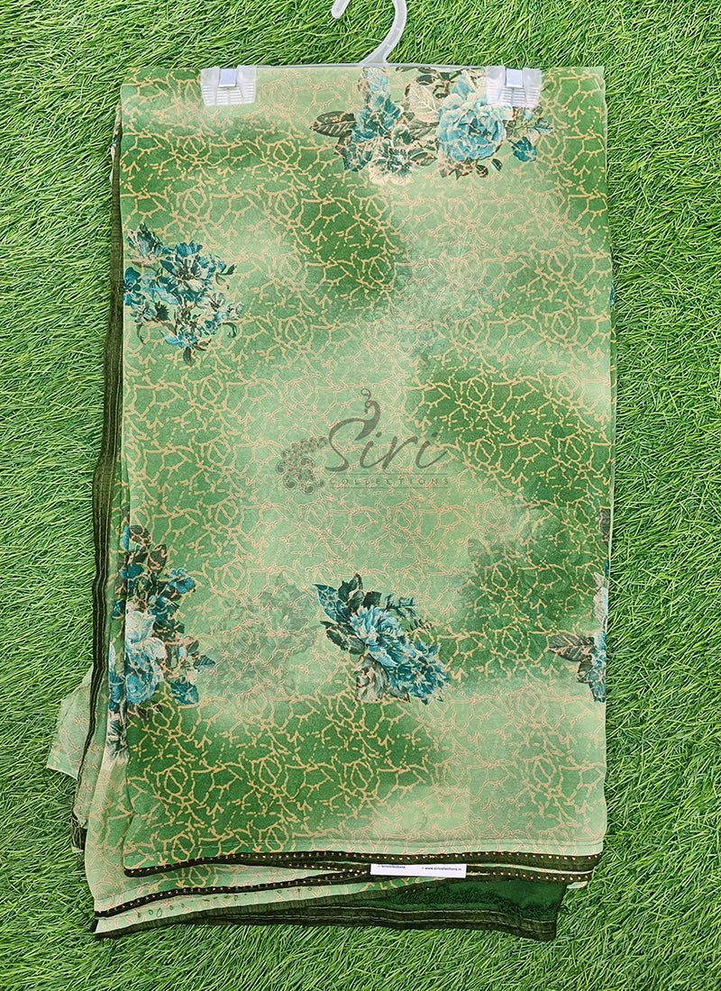 Beautiful Printed Georgette Saree