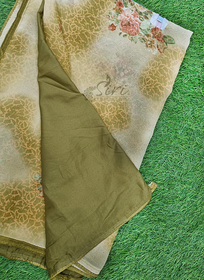 Beautiful Printed Georgette Saree