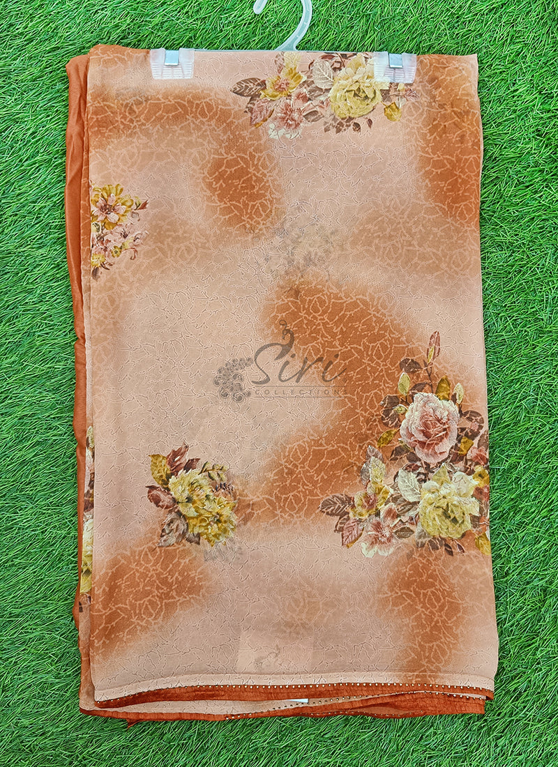 Beautiful Printed Georgette Saree