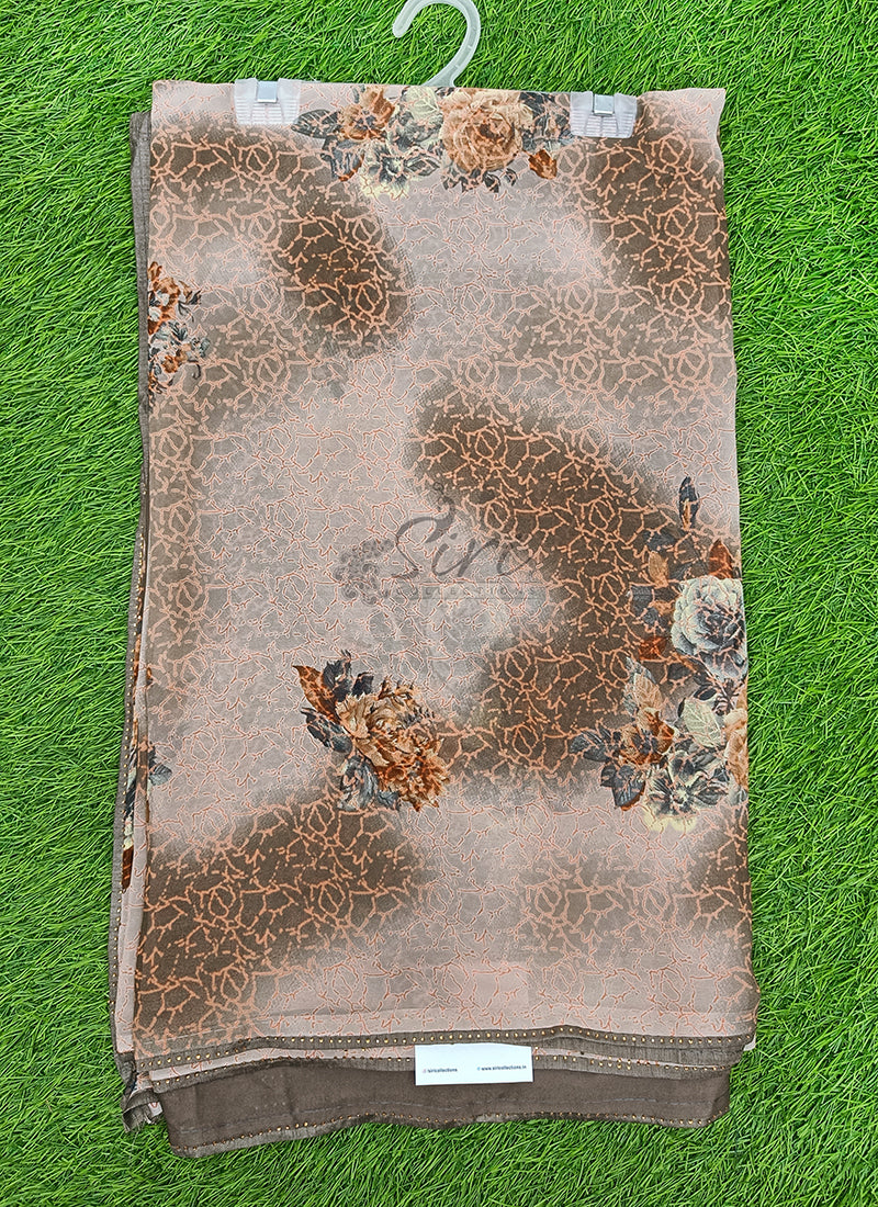 Beautiful Printed Georgette Saree