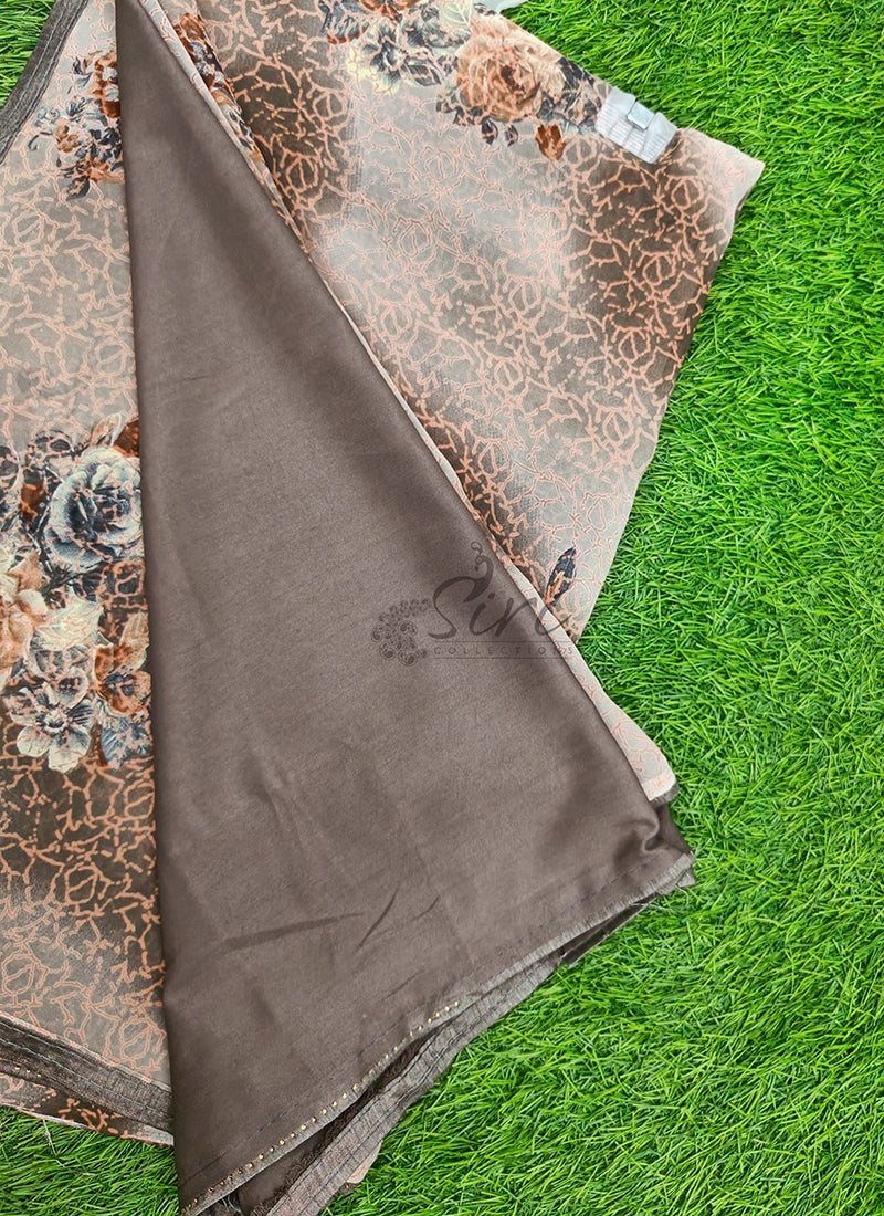 Beautiful Printed Georgette Saree