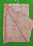 Lovely Brasso Moss Georgette Saree