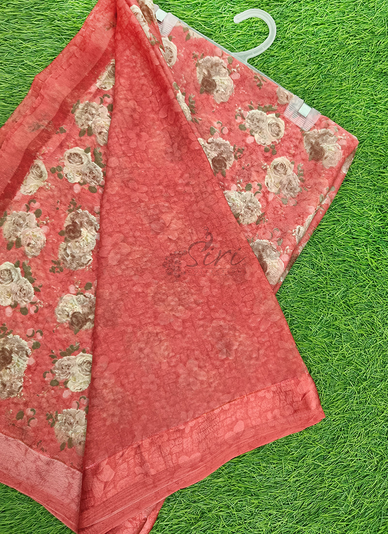 Beautiful Georgette Saree in Self Design