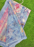 Lovely Digital Print Georgette Saree