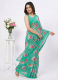 Lovely Digital Print Georgette Saree