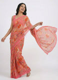 Lovely Digital Print Georgette Saree