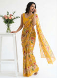 Lovely Digital Print Georgette Saree