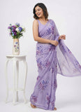 Lovely Digital Print Georgette Saree