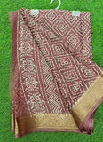 Lovely Printed Georgette Saree in Self Design