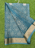 Lovely Printed Georgette Saree in Self Design
