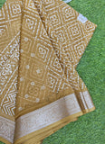 Lovely Printed Georgette Saree in Self Design