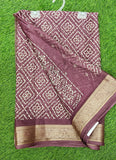 Lovely Printed Georgette Saree in Self Design