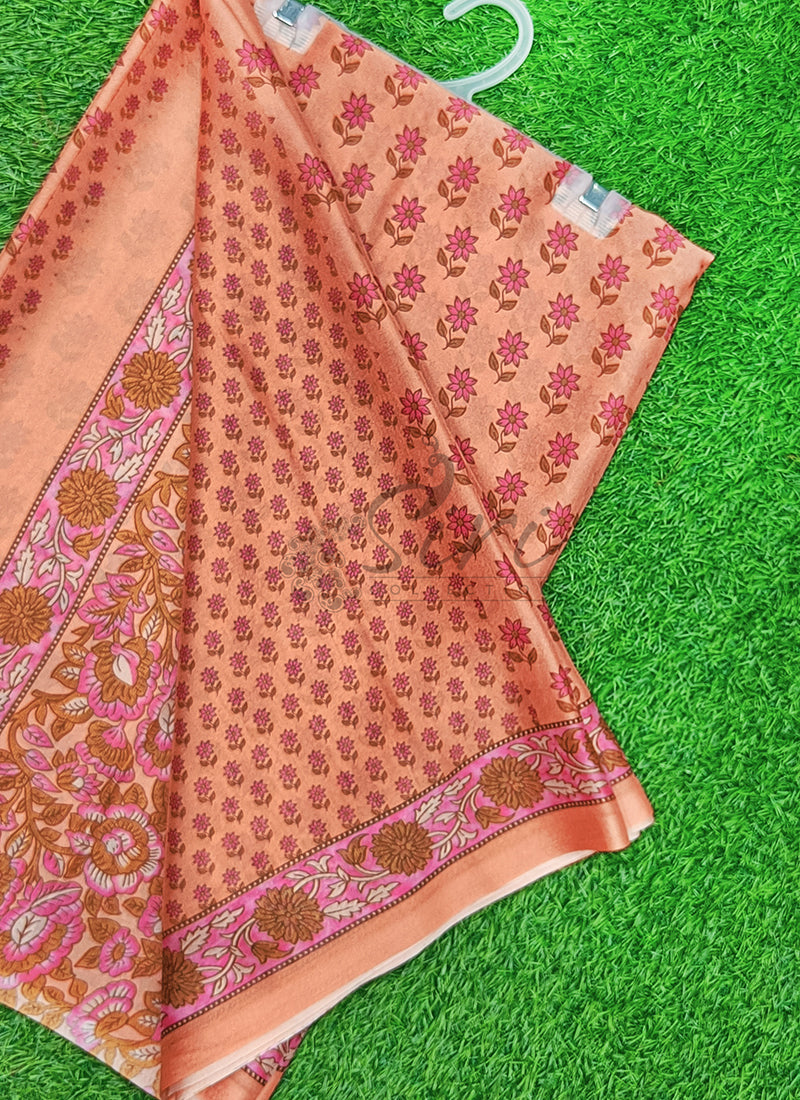 Beautiful Digital Print Crepe Georgette Saree