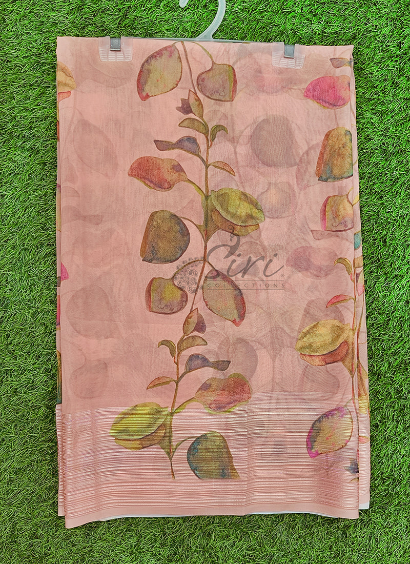 Lovely Digital Print Georgette Saree