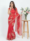 Beautiful Digital Print Crepe Georgette Saree