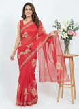 Beautiful Digital Print Crepe Georgette Saree