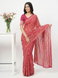 Beautiful Digital Print Crepe Georgette Saree