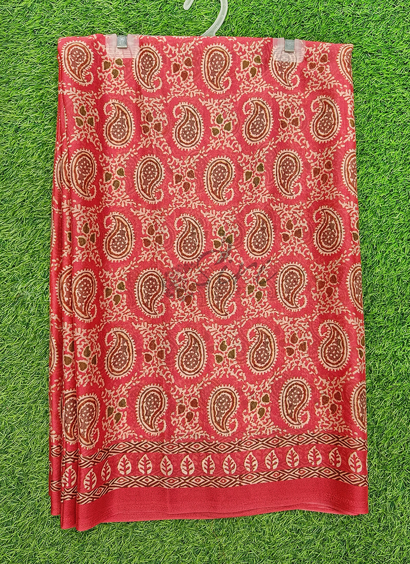 Beautiful Digital Print Crepe Georgette Saree