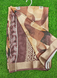 Beautiful Digital Print Moss Georgette Saree