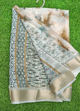 Beautiful Digital Print Moss Georgette Saree