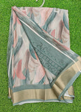 Beautiful Digital Print Moss Georgette Saree