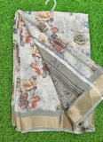 Beautiful Digital Print Moss Georgette Saree