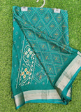 Beautiful Printed Moss Georgette Saree