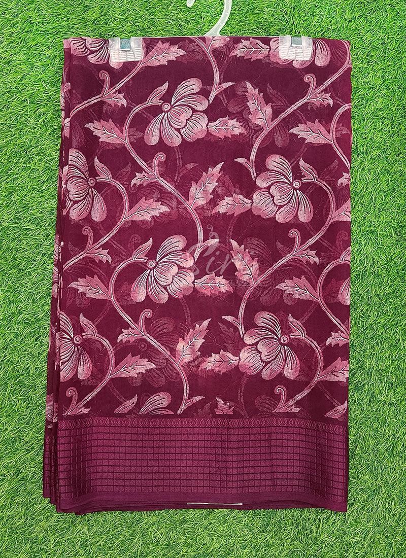 Beautiful Printed Georgette Saree