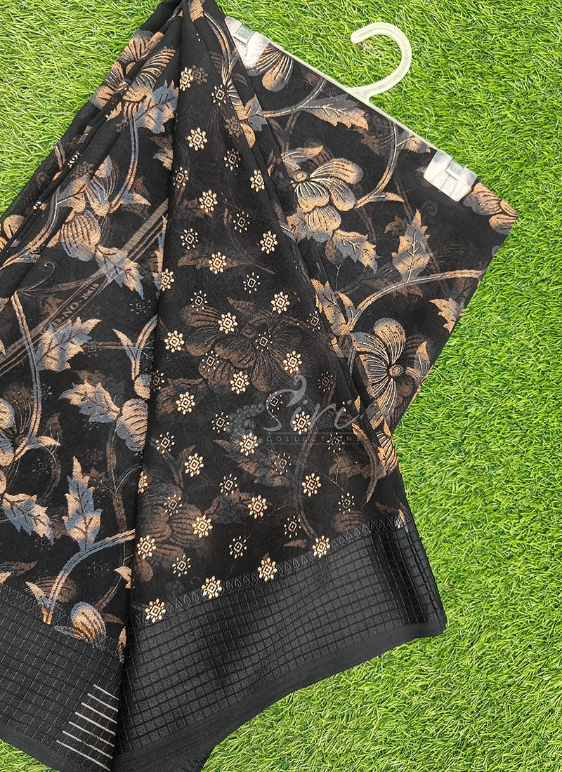 Beautiful Printed Georgette Saree