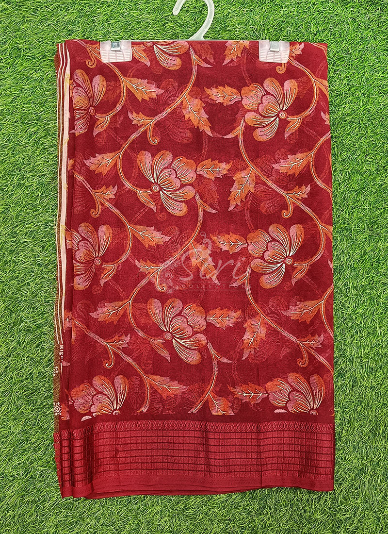 Beautiful Printed Georgette Saree