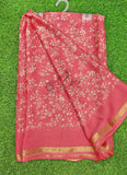 Beautiful Printed Moss Georgette Saree