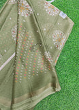 Beautiful Printed Moss Georgette Saree